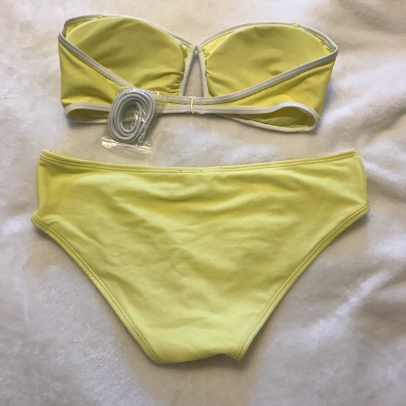 Yellow Aerie bandeau swimsuit - Picture 2 of 2